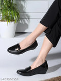 Soft synthetic leather ballerinas, water-resistant women's shoes - lightweight, non-slip, and comfortable for office wear