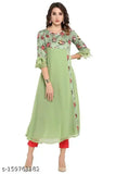 Women's crepe floral printed anarkali plus size kurti, three-quarter sleeves, vibrant floral combo for stylish women fashion