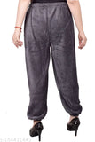 Ladies gray flannel pants, soft, cozy winter pajamas
