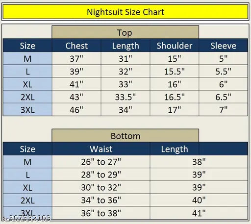 Cotton blend AZF Summer nightwear, round neck chest print, lightweight & breathable nightsuit for women & girls. Soft, high stretch, perfect fit & hide tummy." (118 characters)
