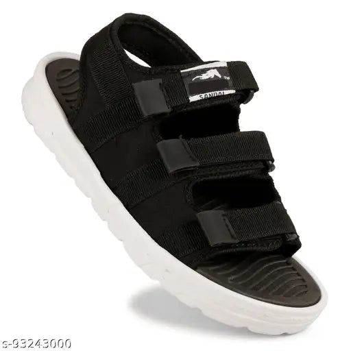 Boys striped sandal, adjustable velcro straps