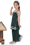 Sequinned chiffon A-line kurta plazzo set for kids, embellished with adjustable straight top and easy wash. Available sizes: 2-3Y (18in/20in), 3-4Y (18in/18in), 4-5Y (20in/22in), 5-6Y (23in/26in), 6-7Y (24in/26in), 7-8Y (25in/27in), 8-9Y (25in/28in), 9-10Y (26in/28in), 10-11Y (27in/29in). Made in India