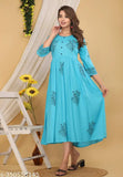 Rayon printed combo kurti, three-quarter sleeves, Jivika Sensational style, Indian fashion for women