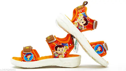 Limited edition Bali sandals with a Chhota BahuBali theme, featuring shades of tan, orange and green. Ideal for children aged 1-13 years, providing comfort and style
