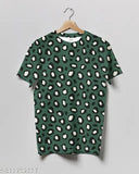 Crastic Printed Round Neck Cotton Blend Tshirt For Men