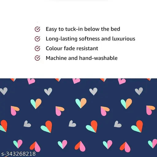 Multi-color cotton blend elastic fitted double bedsheet (90x90 inch, 78x72 inch deep pocket), ideal for summer, machine washable