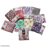 Cotton pajama set for women, three pieces in various patterns, summer wear