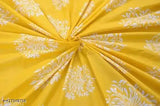 Glace cotton, elastic double king size platinum printed bedsheets with 2 pillow covers, ideal for adults in summer