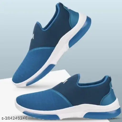 Italian kick sneakers, navy blue with white sole, for casual sports