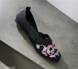 Canvas Punjabi Juttis, printed flatform shoes for women (IND-6, IND-7, IND-8), made in India