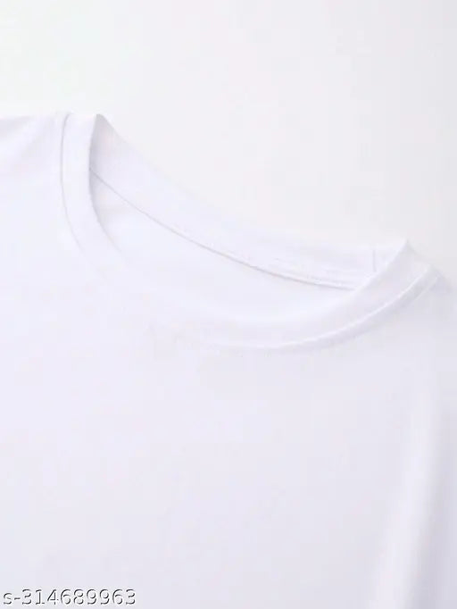 Women's cotton half-sleeve crop t-shirt, solid color, XS - XXXXL sizes