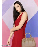 Black handbag, clutch purse for women's formal attire