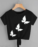 Trendy cotton blend t-shirt, unique design in sizes XS, S, M. Made in India