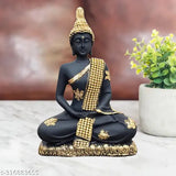 Indian 6cm x 13.5cm x 19cm resin sitting Buddha statue, home decor showpiece or gift item