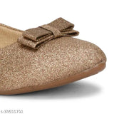 Synthetic leather slip-on bellies for women and girls, solid pattern ballet flats in multiple sizes from India