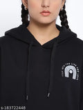 Black cotton blend sweatshirt for kids with lil tomatoes print, extra comfort and fleece material, size 7-8 years or 9-10 years
