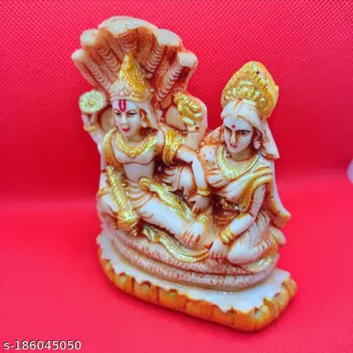Graceful resin Laxmi Narayan idols, hand-crafted Hindu deities for home and office decor
