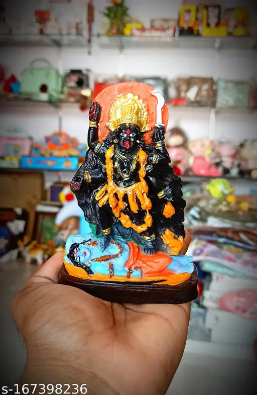 Black plastic goddess kali maa idol figure statue