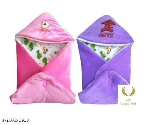 Pink microfiber sleeping bag, 3D printed net design, ideal for mild winter, 250 thread count, 24" x 24" x 0.5", made in India (1 pcs)