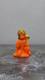 White gold color resin Hanuman statue, 5cm decorative showpiece for car dashboard