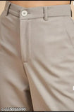 Grey cargo pants with high rise
