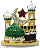 Handcrafted Indian Graceful Dashboard Figurines: Makkah Madina idols for car and office art, 7 cm tall