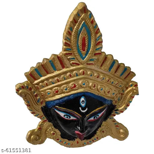 Handmade metal God Idol of Kali MATA for home decor & positive energy, authentic Indian artistry for special occasions
