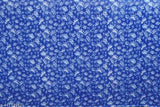 Raniar georgette saree with blouse, royal blue color, lightweight material for daily wear