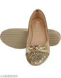Synthetic leather golden bellies sandals, comfortable ethnic fashion for women and girls