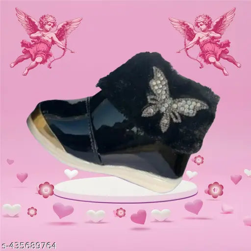 Sparkle Princess Party Shoes for Girls: Patent leather with pearl embellishments, durable TPR sole, easy zip closure, perfect for events, available in multiple sizes from 18-10 years, India origin