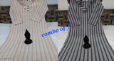 Cream kameez with gray lining, men's formal wear, traditional style kurta set of 2