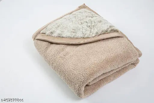 Soft fur all-season baby blanket, perfect for newborns. Eco-friendly colors and multipurpose use as bedspread, play mat, and wrap. Made in India, size: Free Size (Length: 81 in, Width: 81 in)