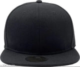 Black adjustable snapback hip hop cap, 100% cotton, stylish and comfortable for summer sports