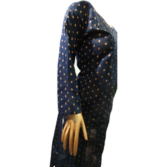 kurta chanderi Nevi blue - GillKart