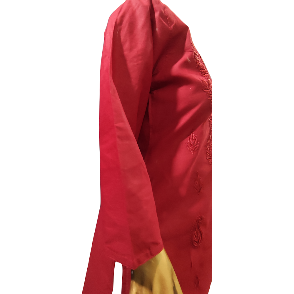 kurta cotton Maroon mix colour - GillKart