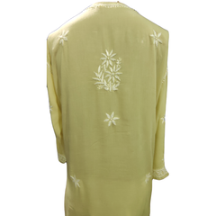 Green Reyon Pista Kurta, classic Indian men's fashion in vibrant green color
