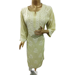 Green Reyon pista kurta, classic Indian men's clothing in vibrant green