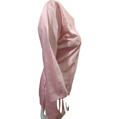 Pink onion kurti, classic Indian women's top