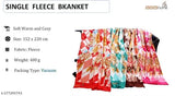 Fleece net coffee and red blankets set, 2 pieces from Indian brand BMK WINTER