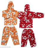 Cotton blend self-design net boys sweaters (0-18 months), soft and comfortable kids dresses for newborns