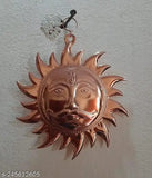 Metal Surya DevSun Yantra for Vastu, brings positive energy & good luck, antique finish, India origin