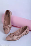Pink synthetic ballerina jootis for women, Indian footwear for daily and party wear