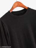 Radhe Krishna printed cotton blend T-shirt, regular fit for men, eco-friendly design featuring iconic typography