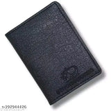 Brown faux leather casual men's wallet, Classic World design with 5 compartments, free size