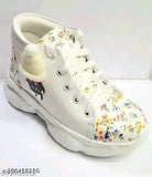 Stylish synthetic casual shoes for kids (ages 2-9), PVC sole, ankle loop fastening