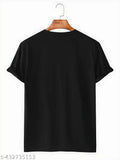 Black Deadpool t-shirt 100% cotton, short sleeves, printed design on chest. Perfect balance of style and comfort for wardrobe addition. Made in India