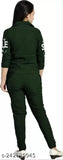 Green girls dress set, two piece casual wear