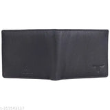 Slim, genuine leather RFID-protected wallet with 2 compartments, solid brown color, handcrafted in India