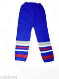 Striped wool kids' sweater set with full sleeves, handcrafted for durability and style (India)