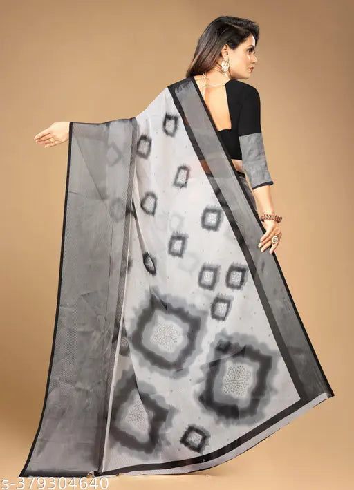 Soft pink chiffon saree with unstitched blouse, traditional Indian party wear